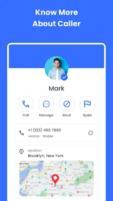 Caller ID android App screenshot 1